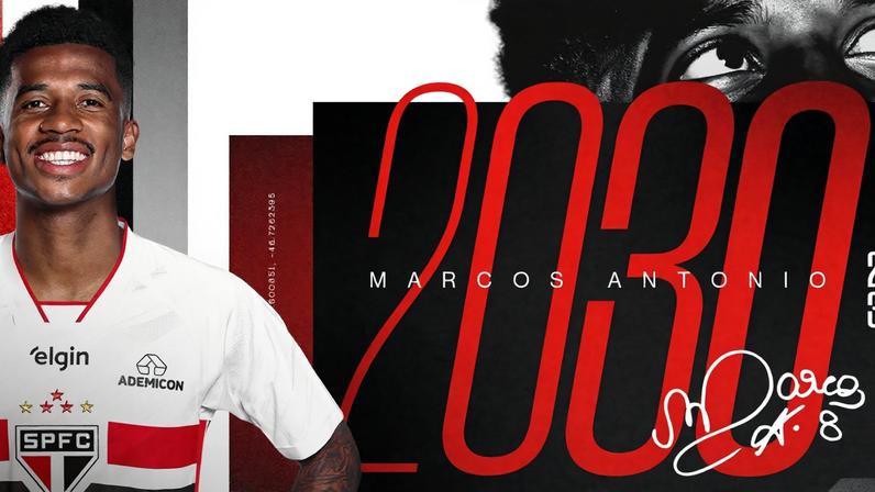 São Paulo renova contrato com Marcos Antônio até 2030