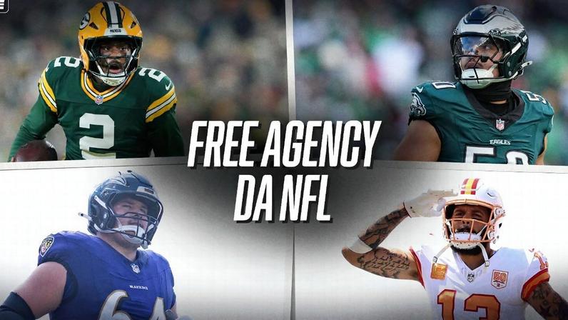 Malik Willis, Tyler Linderbaum, Mike Evans e Jaelan Phillips estão entre os principais nomes disponíveis na free agency