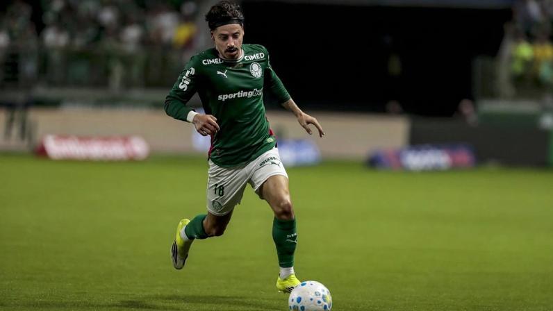 Mauricio, do Palmeiras, durante partida do Brasileirão contra o Mirassol, no Allianz Parque