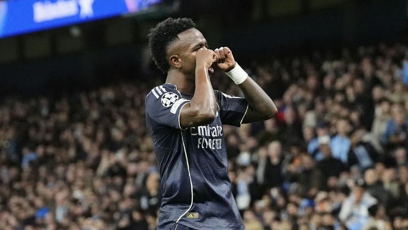 Vinicius Jr. justifica lágrimas para torcida do City após gol na Champions