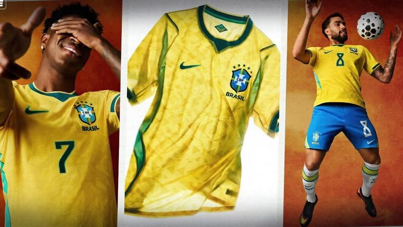 Seleção brasileira estreia nova camisa amarela para a Copa do Mundo