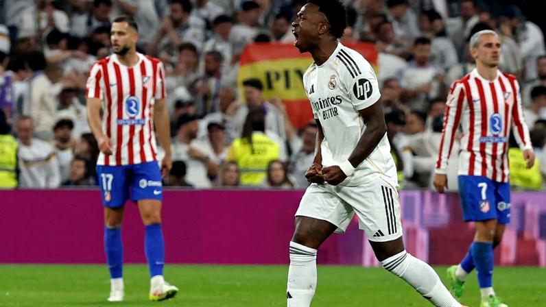 Vinicius Jr. decide com golaço, Real Madrid vence Atlético no dérbi
