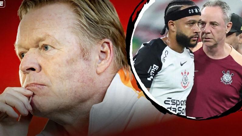 Técnico da Holanda diz que lesão de Memphis no Corinthians não parece boa, mas pode atuar