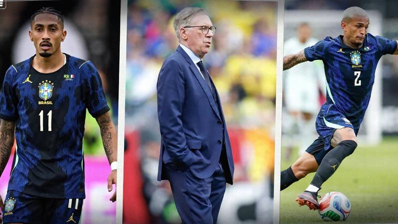 Raphinha e Wesley são cortados; Ancelotti aumenta drama para Croácia