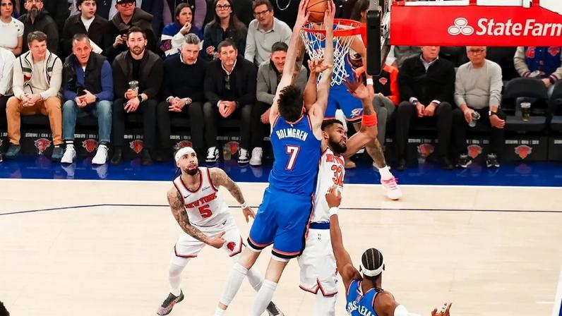 NBA Thunder jogadores Knicks