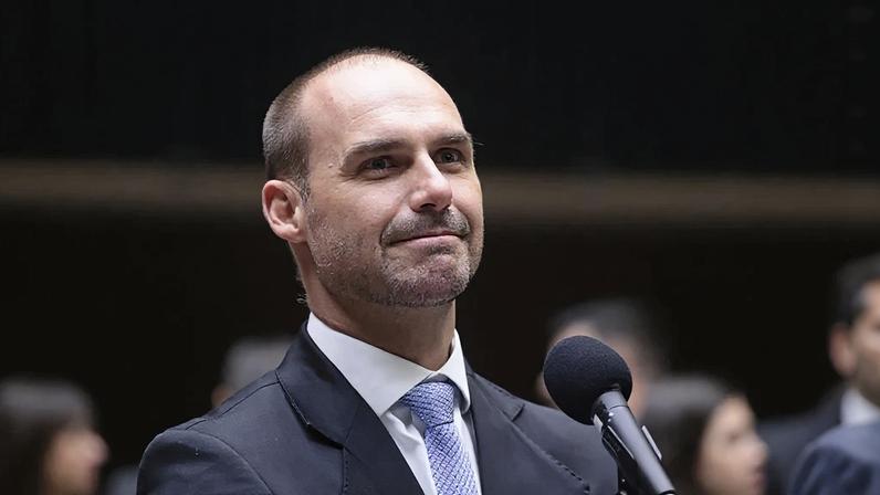 O deputado federal Eduardo Bolsonaro (PL-SP). Foto: Zeca Ribeiro/Câmara dos Deputados