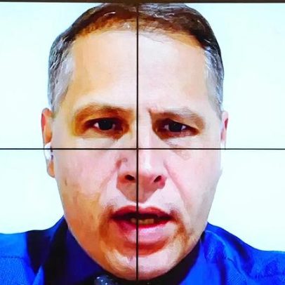 Tagliaferro em audiência com defensor público que não faz perguntas