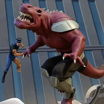 Invencível enfrenta Dinosaurus em cena da 4ª temporada