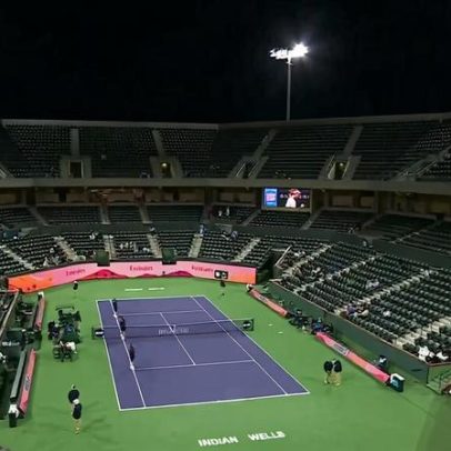 Indian Wells vai revisar política de ingressos após arquibancadas vazias