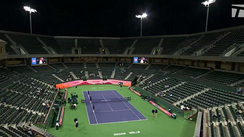 Indian Wells vai revisar política de ingressos após arquibancadas vazias