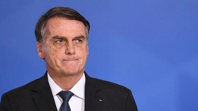 Jair Bolsonaro durante cerimônia no Palácio do Planalto
