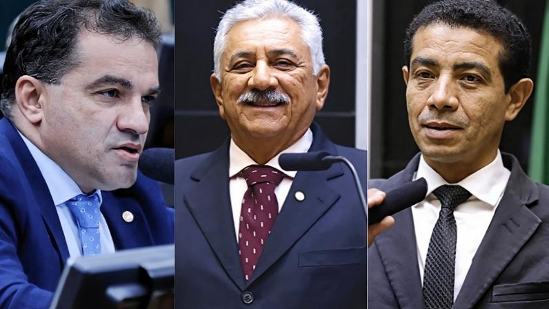 Josimar Maranhãozinho (PL-MA), Bosco Costa (PL-SE) e Pastor Gil (PL-MA)