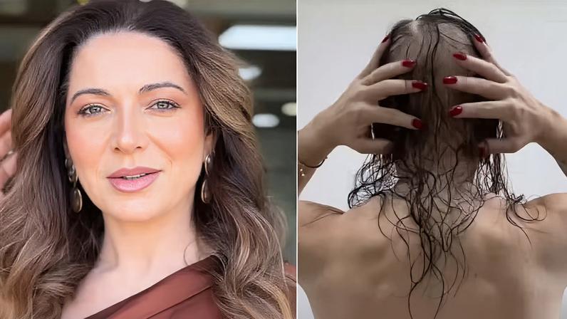 Mãe de Lucas Lucco mostra cabelo após diagnóstico de alopecia