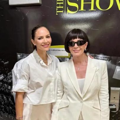 Kris Jenner combina corte bob com terno poderoso