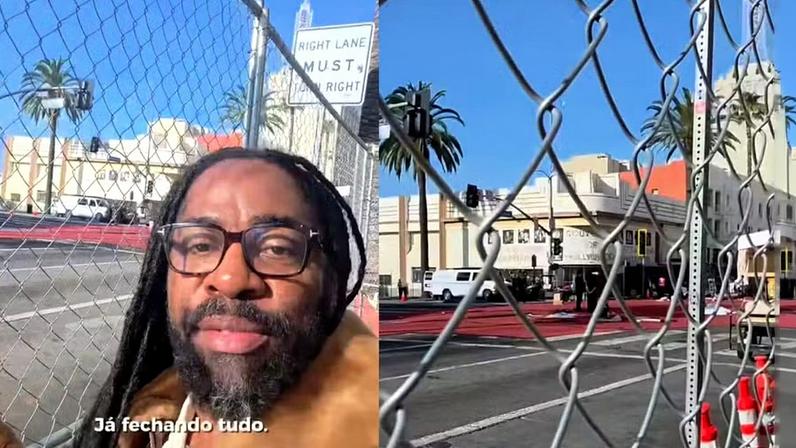 Lázaro Ramos mostra bastidores do Oscar 2026 — Foto: Reprodução/Instagram