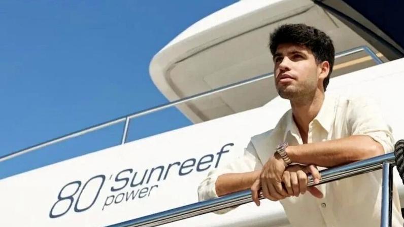 Carlos Alcaraz fala sobre o novo catamarã Sunreef Yachts que está construindo