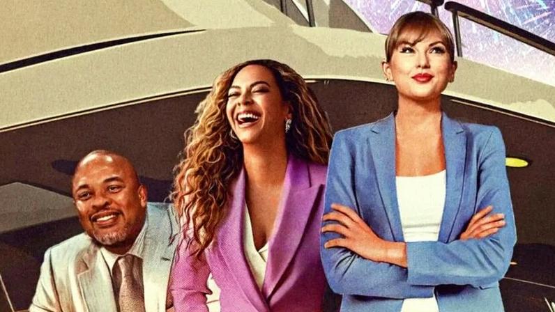 Celebridades Dr. Dre, Beyonce Knowles-Carter, Taylor Swift