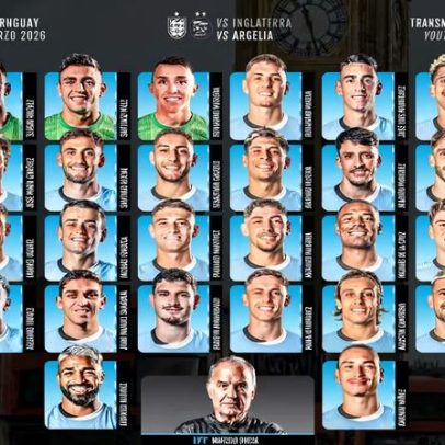 Uruguai anuncia jogadores convocados para amistosos contra Argélia e Inglaterra