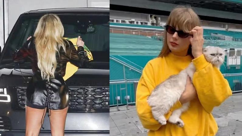 Liziane Gutierrez teria ido para cima de carro de Taylor Swift — Foto: The Grosby Group