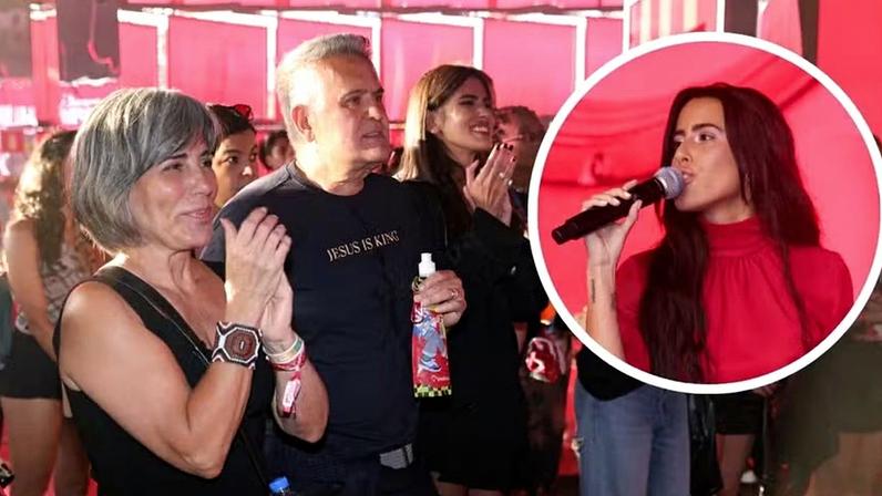 Gloria Pires e família prestigiam show de Ana Morais no Lollapalooza