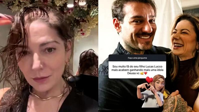 Mãe de Lucas Lucco revela alopecia em vídeo