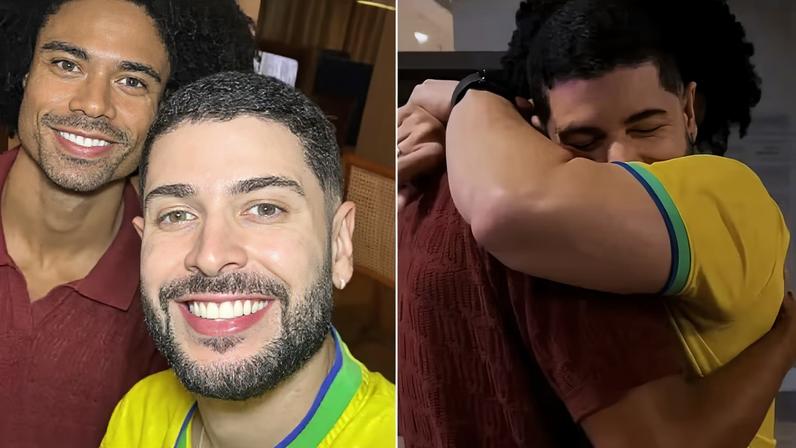 Reencontro de Breno e Marcelinho após affair no BBB 2026