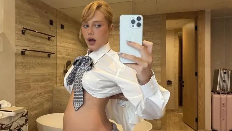 Malu Borges anuncia nova gestação aos 28 anos e diz que esquece que está grávida