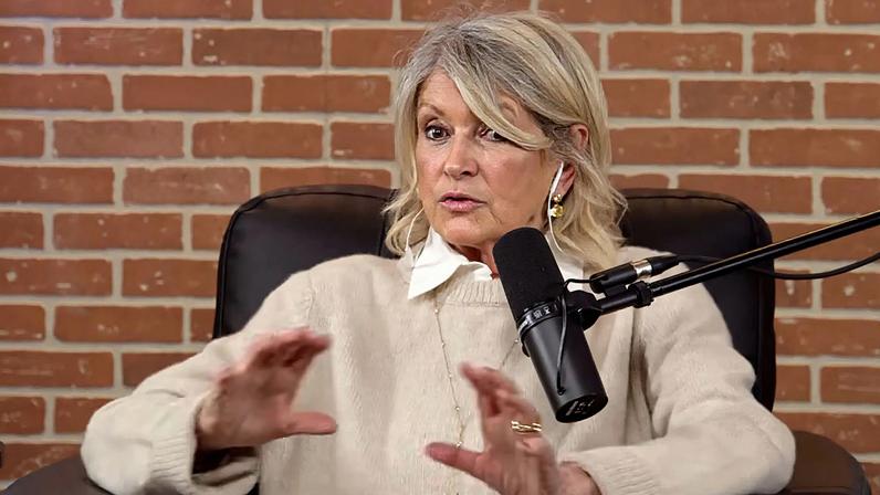 Martha Stewart confronted Jalen Brunson on his "Roommates Show" podcast (pictured here) after he crashed into her during a playoff game at Madison Square Garden a year ago.