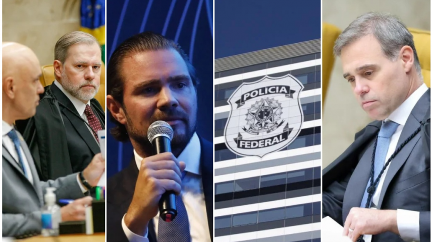 A história recente mostra que o maior efeito de grandes escândalos não é jurídico, mas político (Fotos: STF/Esfera Brasil/Marcelo Camargo-Agência Brasil/STF)