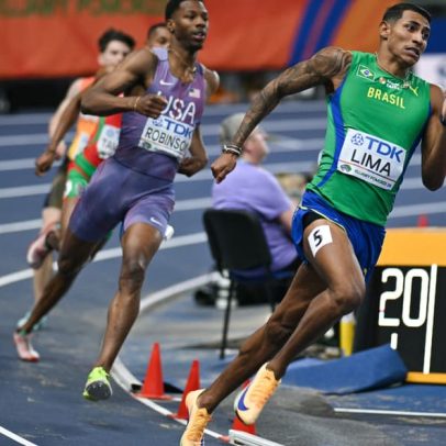 Brasileiro quebra recorde e avança à final dos 400m no Mundial Indoor