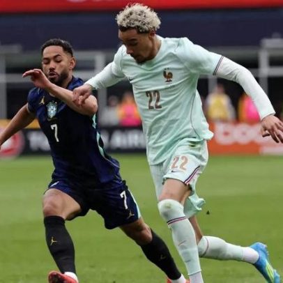 Mbappé e Ekitike marcam, Bremer diminui em Brasil x França