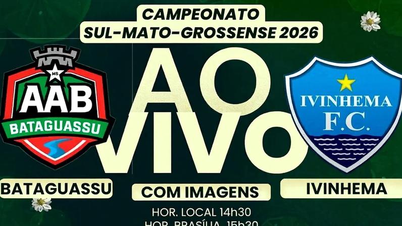 Ao vivo: Bataguassu enfrenta Ivinhema nas quartas do Sul-Mato-Grossense