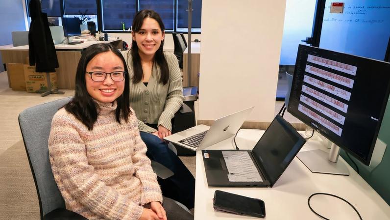 MIT PhD students Tiffany Yau (left) and Teya Bergamaschi are two of the co-first authors behind a new paper introducing a deep learning model that can predict which patients with heart failure are at risk of having their condition worsen up to a year in advance.