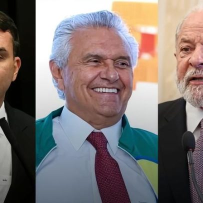 Caiado lidera frente contra Lula e Flávio entre eleitores de Goiás