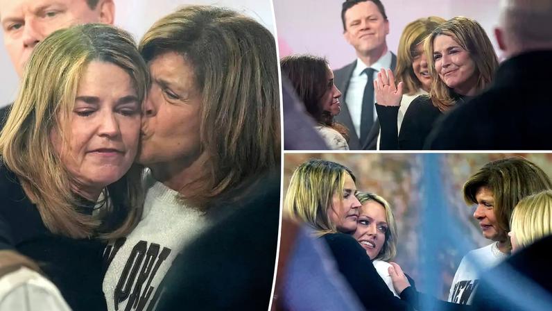 Hoda Kotb kisses Savannah Guthrie during emotional ‘Today’ show reunion