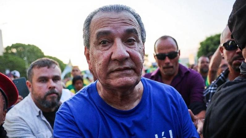 O pastor Silas Malafaia durante protesto bolsonarista em outubro de 2025