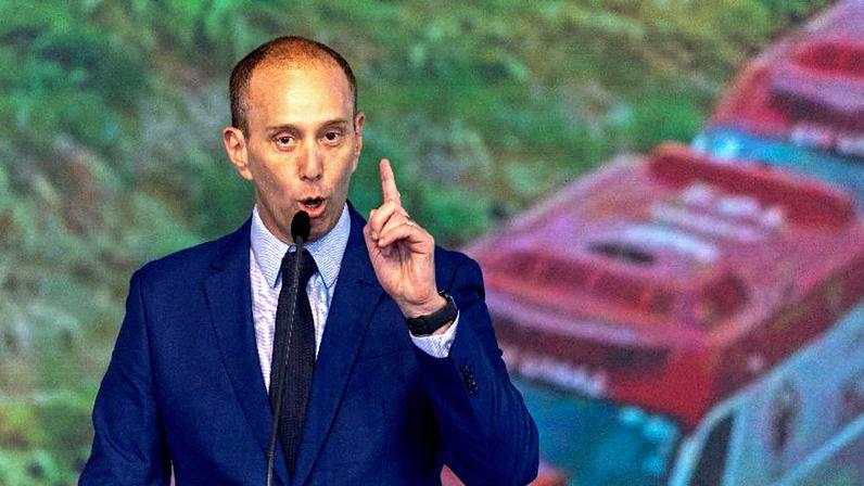 Rodrigo Manga em evento do governo federal em Sorocaba