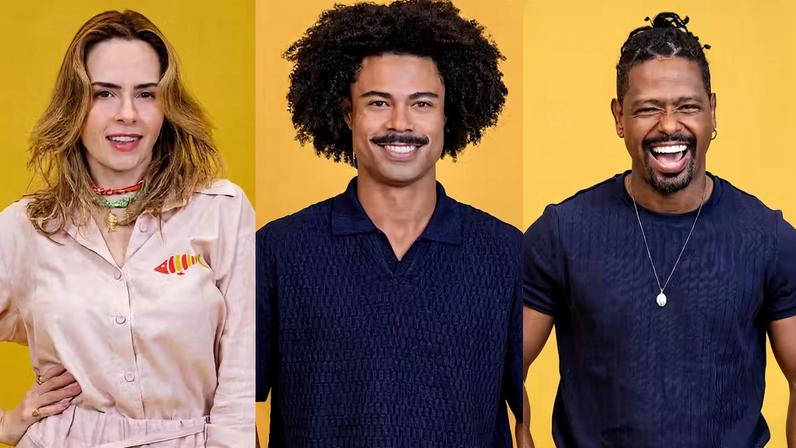 Ana Paula Renault, Breno e Leandro Boneco estão no Paredão do BBB 26 — Foto: Divulgação/Globo