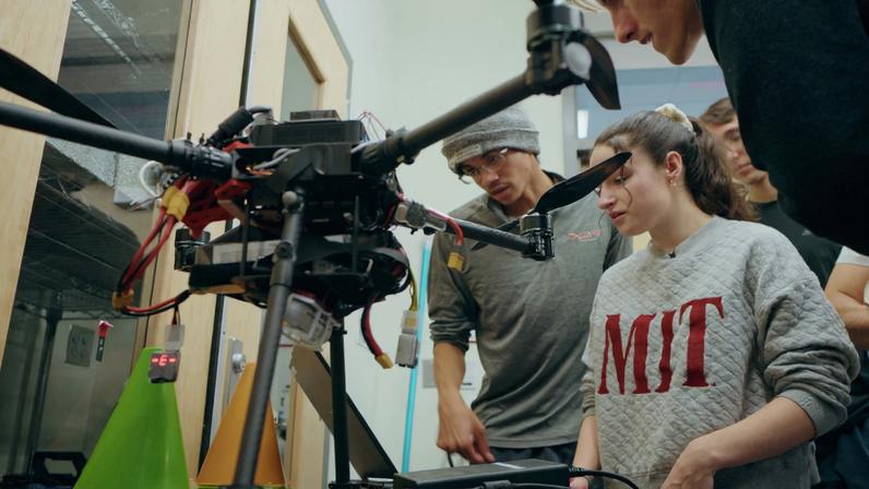 In class 16.85 Autonomy Capstone (Design and Testing of Autonomous Vehicles), MIT students design, implement, deploy, and test a full software architecture for flying autonomous systems.