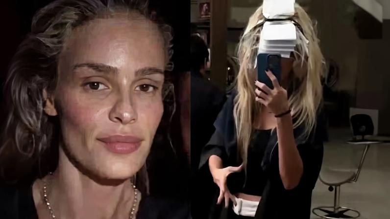 Yasmin Brunet passa 11 horas no salão e enfrenta apagão durante descoloração