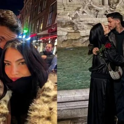 Felipe Amorim faz viagem romântica pela Europa com Duda Kropf
