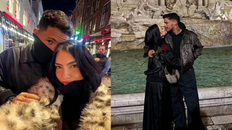 Felipe Amorim e a namorada, Duda Kropf — Foto: Reprodução/ Instagram