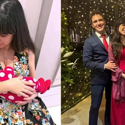 Esposa de Alessandro Jodar posta a primeira foto da filha