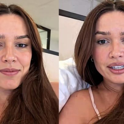 Juliette relata reação inusitada ao experimentar vestido de noiva com dor de cabeça