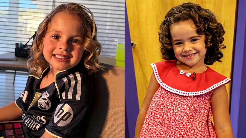 Maria Flor, filha de Virginia e Zé Felipe, e Maisa — Foto: Reprodução/ Instagram/ Divulgação