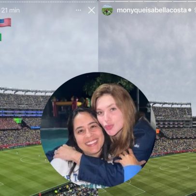 Irmã de Zé Felipe assiste jogo de Vini Jr. ao lado de Virginia nos EUA