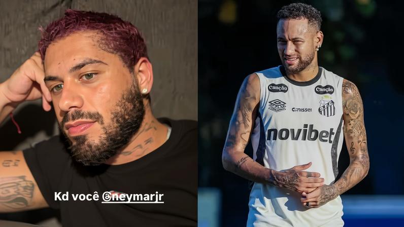 Zé Felipe assiste jogo da Seleção e questiona: “Cadê você, Neymar?” — Foto: Reprodução/ Instagram