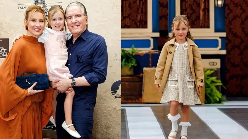 Vicky Justus desfila pela 2ª vez em evento de moda infantil