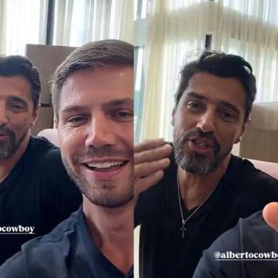 Jonas e Alberto Cowboy se reencontram após BBB 26; vídeo