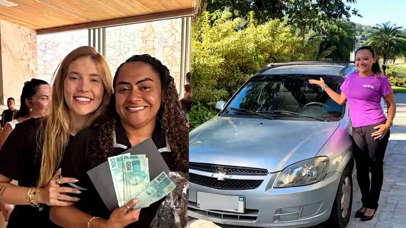 Governanta de Virginia Fonseca comemora compra de carro e gratidão